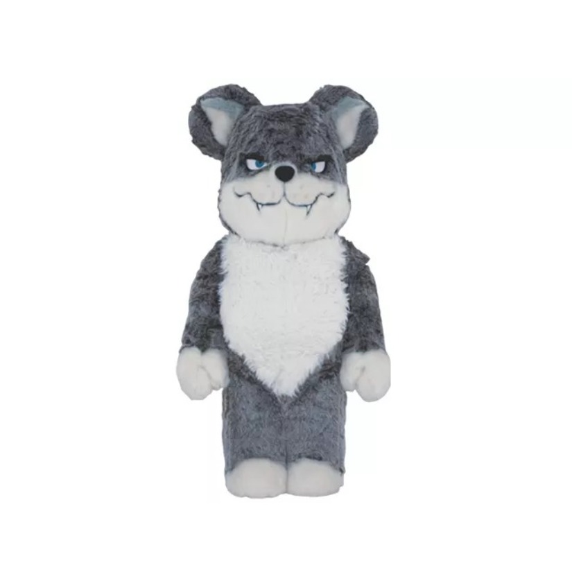 【周扬青同款】Bearbrick/积木熊 藤原浩狼羊外狼内羊 潮流公仔 灰白色
