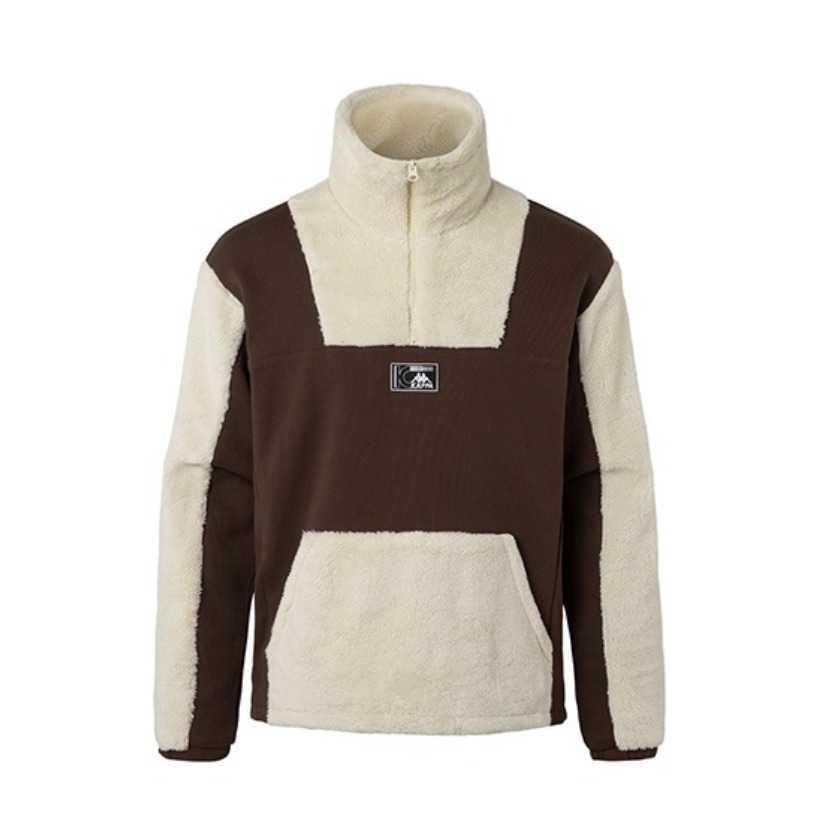 Kappa 泰迪绒半拉链立领外套 男女同款 K0A72WT29D