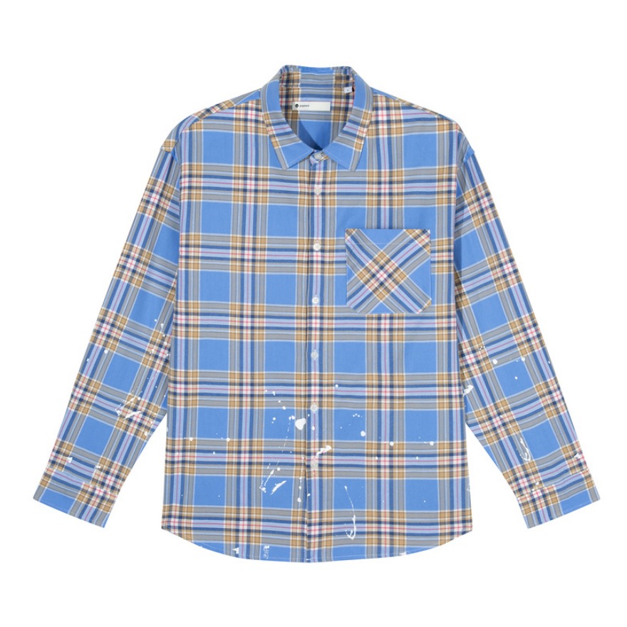 GXG.JEANS 休闲翻领长袖衬衫 11C103001B