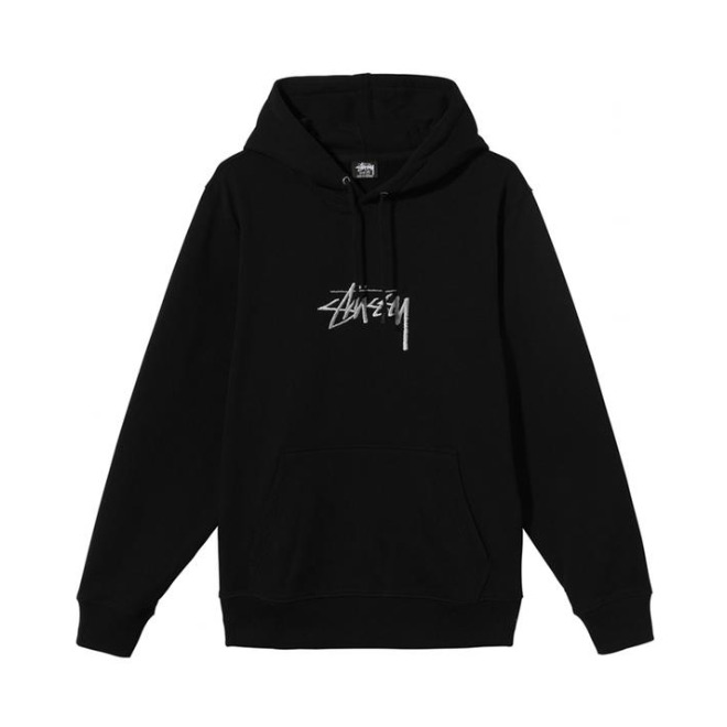Stussy STOCK LOGO EMBROIDERED HOODIE刺绣卫衣 男女同款