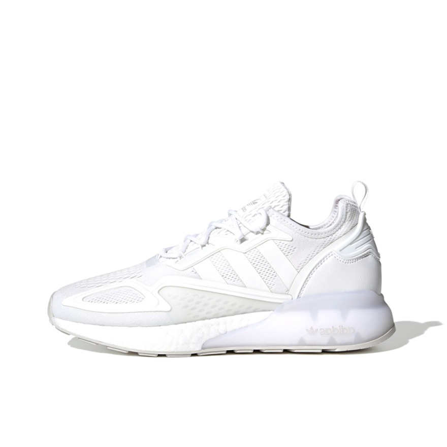 推荐商品：adidas Originals ZX 2K Boost 缓震轻便 透气 织物 跑鞋 白武士
