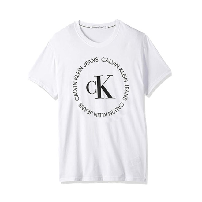 Calvin Klein 大LOGO印花圆领短袖T恤 男女同款 CK40GM871