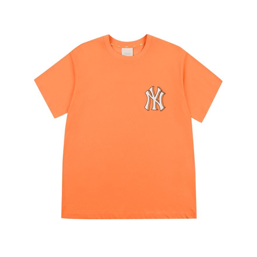 MLB 字母印花经典水洗圆领套头T恤 男女同款 31TST1131