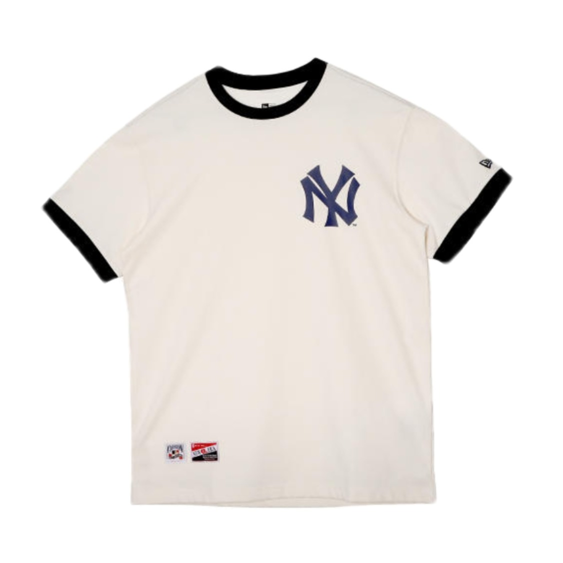 MLB NY侧标圆领休闲撞色短袖宽松T恤 男女同款 11929727