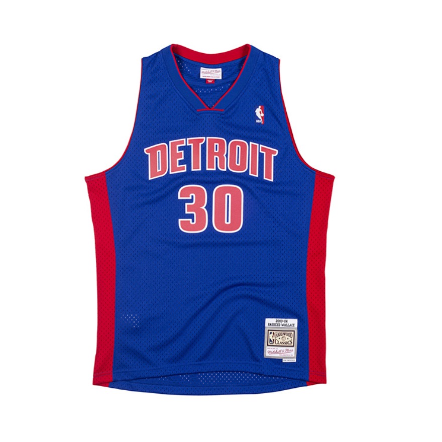 Mitchell Ness 拉希德 华莱士 活塞队 30号球衣
