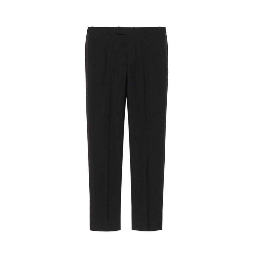 Gucci/古驰 羊毛混纺直筒休闲长裤 581381 Z592B