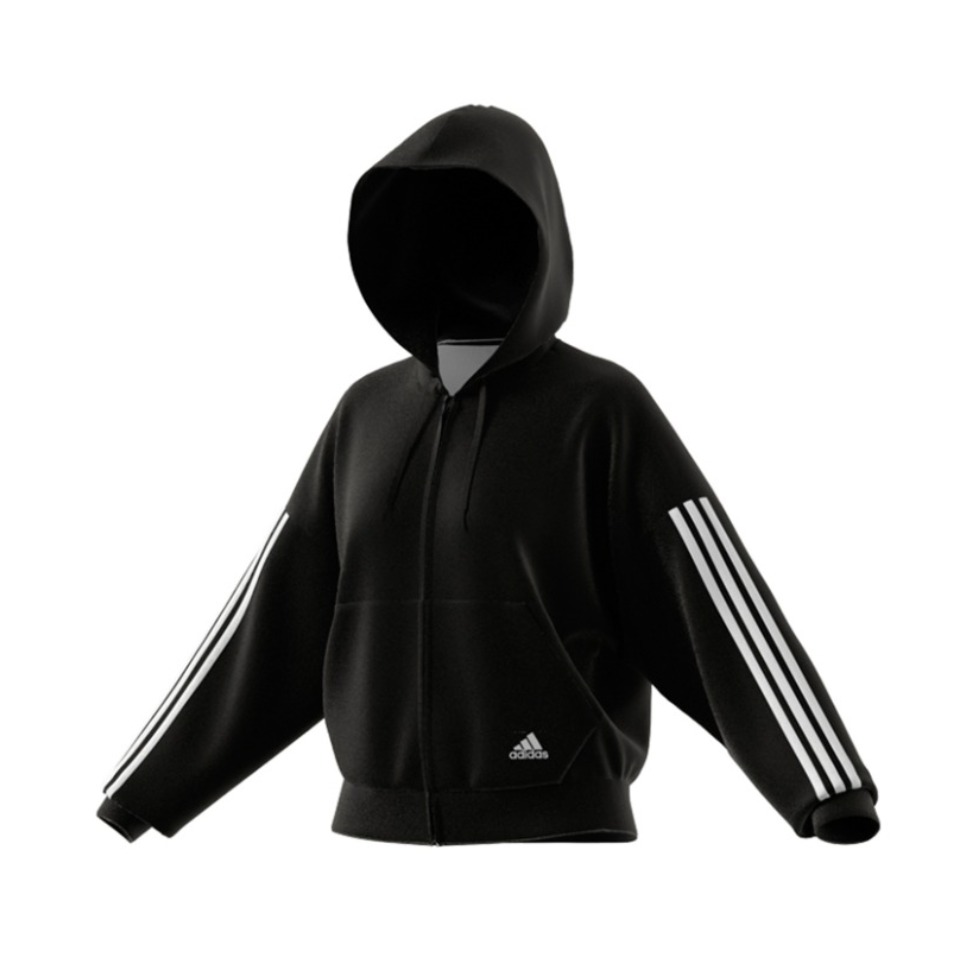 adidas 运动服休闲舒适跑步健身连帽夹克 GL1462