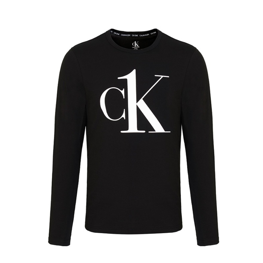 Calvin Klein 休闲CK字母大logo印花长袖T恤 98927