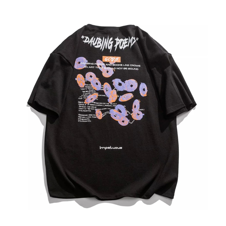 FORHUG 印花宽松圆领短袖T恤 男女同款 FHT21230167