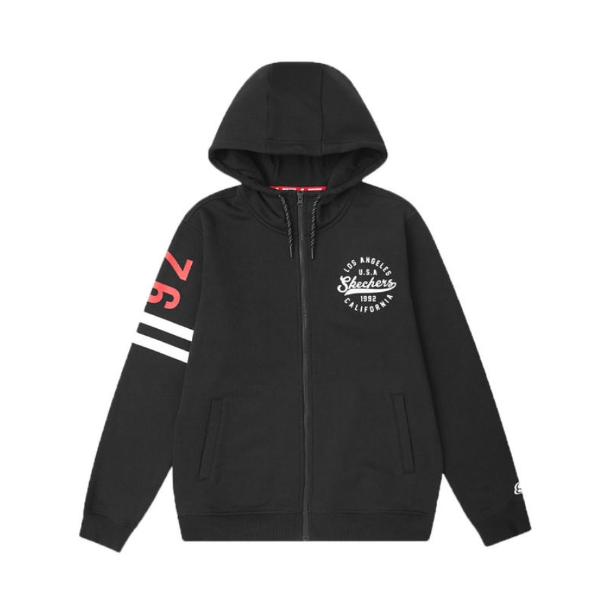 Skechers  不对称条纹运动夹克 L419M053