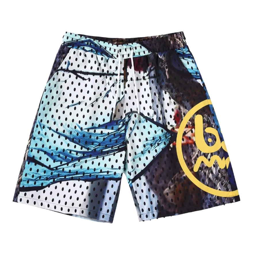 bt 炫彩涂鸦波点印花五分裤 男女同款 TSP105