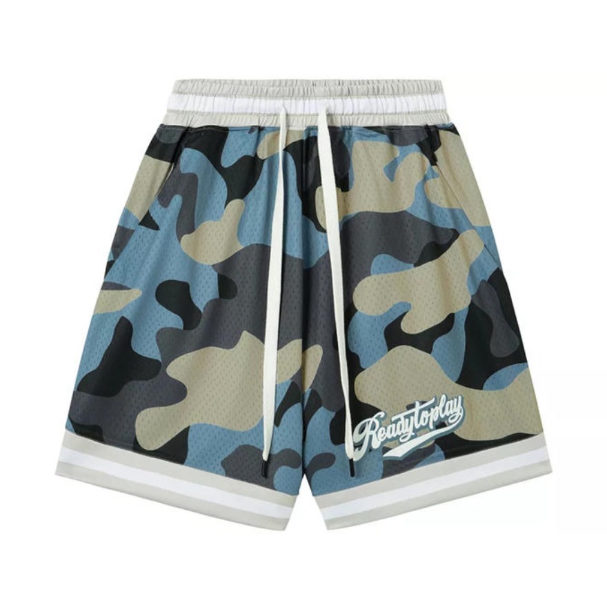 虎扑JRs 迷彩篮球宽松休闲短裤 男女同款 100599