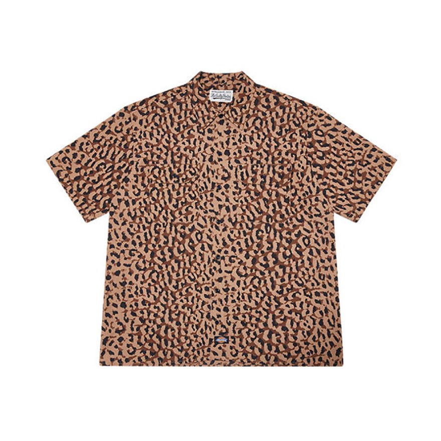 Dickies x Wacko Maria 联名轻薄豹纹短袖衬衫 DK009148
