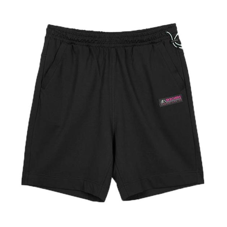 Skechers 宽松针织纯棉休闲短裤 L221M102