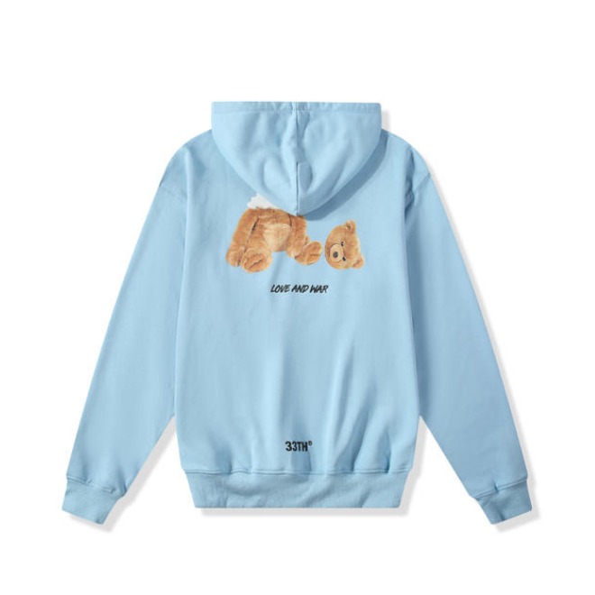 33TH 断头熊宽松连帽卫衣 男女同款 33thdtx02