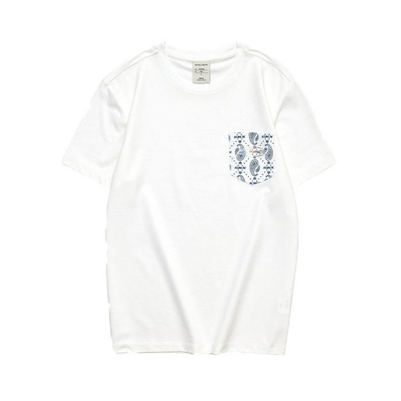 Skechers 圆领腰果花短袖T恤 L221M156