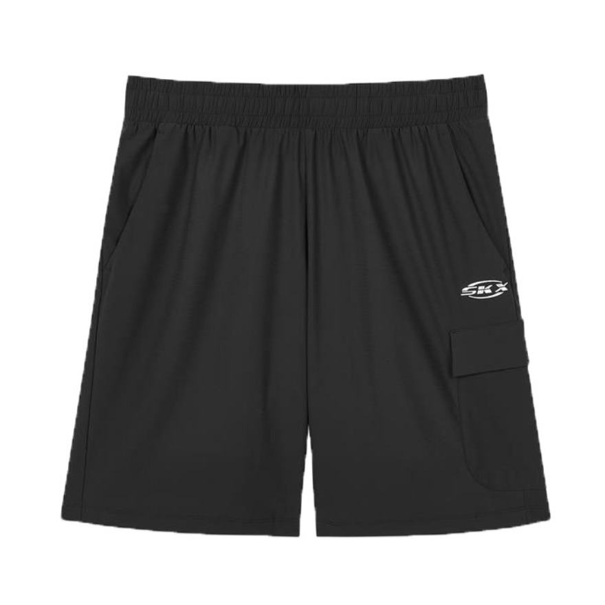 Skechers 透气训练跑步运动短裤 L221M159