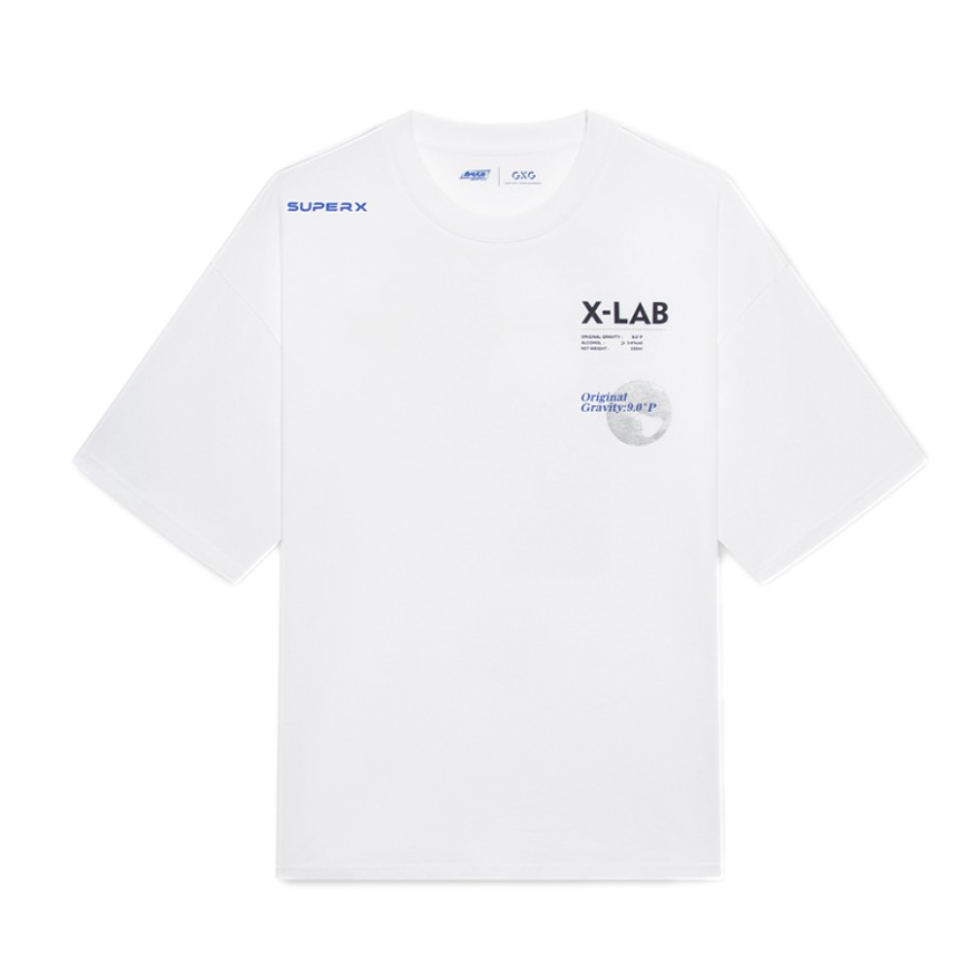 【X-LAB系列】GXG x 雪花勇闯天涯 联名拼接口袋短袖T恤 10C144030E