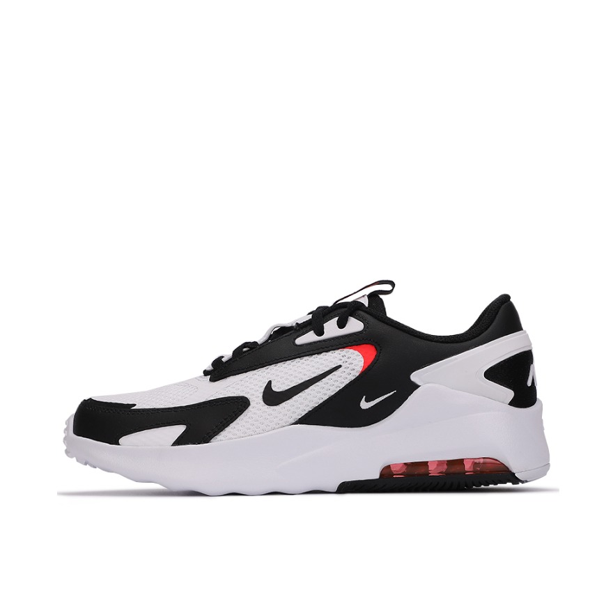推荐商品：Nike Air Max Bolt 跑鞋 气垫缓震防滑耐磨轻便透气支撑织物 白色/黑色/亮深红