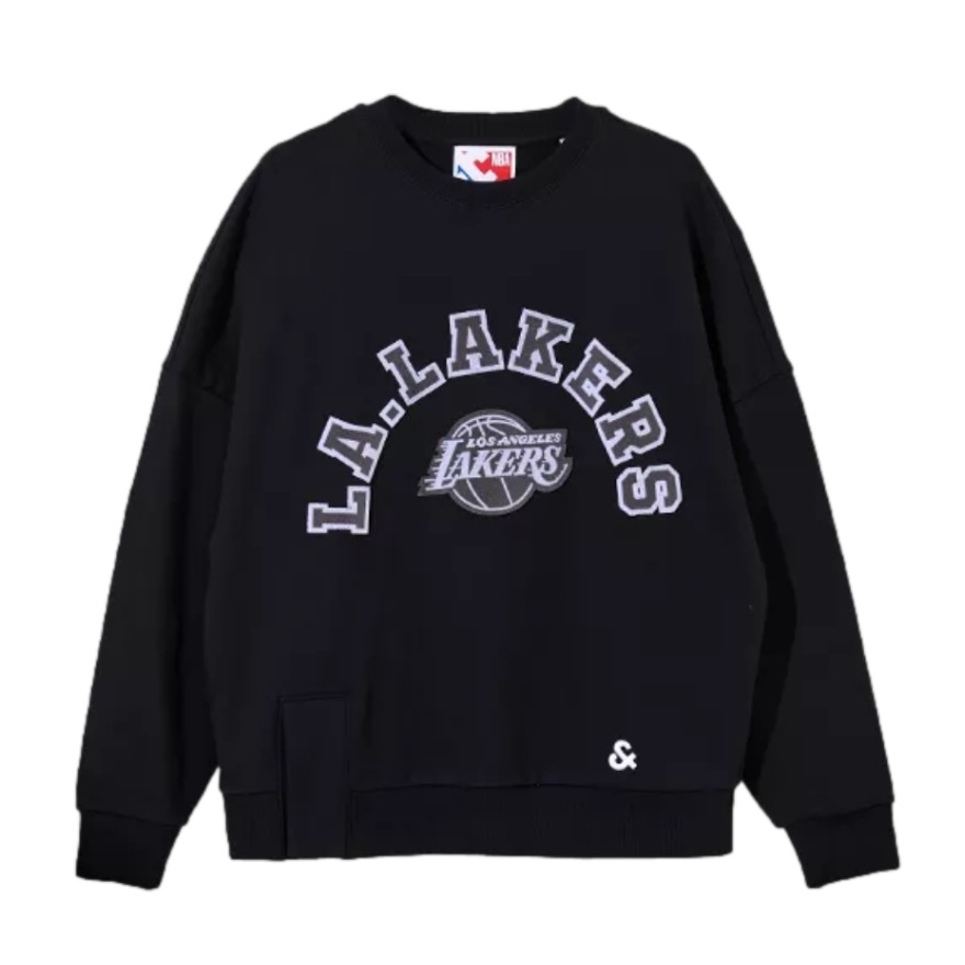 JACK JONES X NBA 联名洛杉矶湖人队刺绣字母套头卫衣 男女同款 221133133