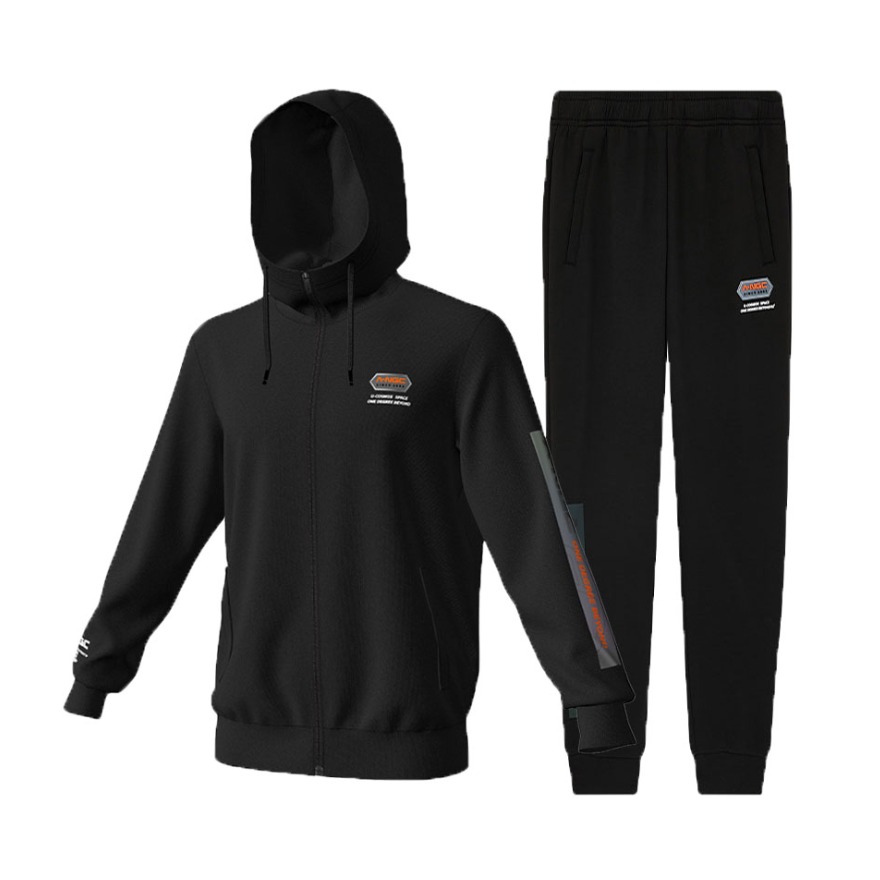 361° 加厚保暖连帽外套针织长裤套装 552049004AB