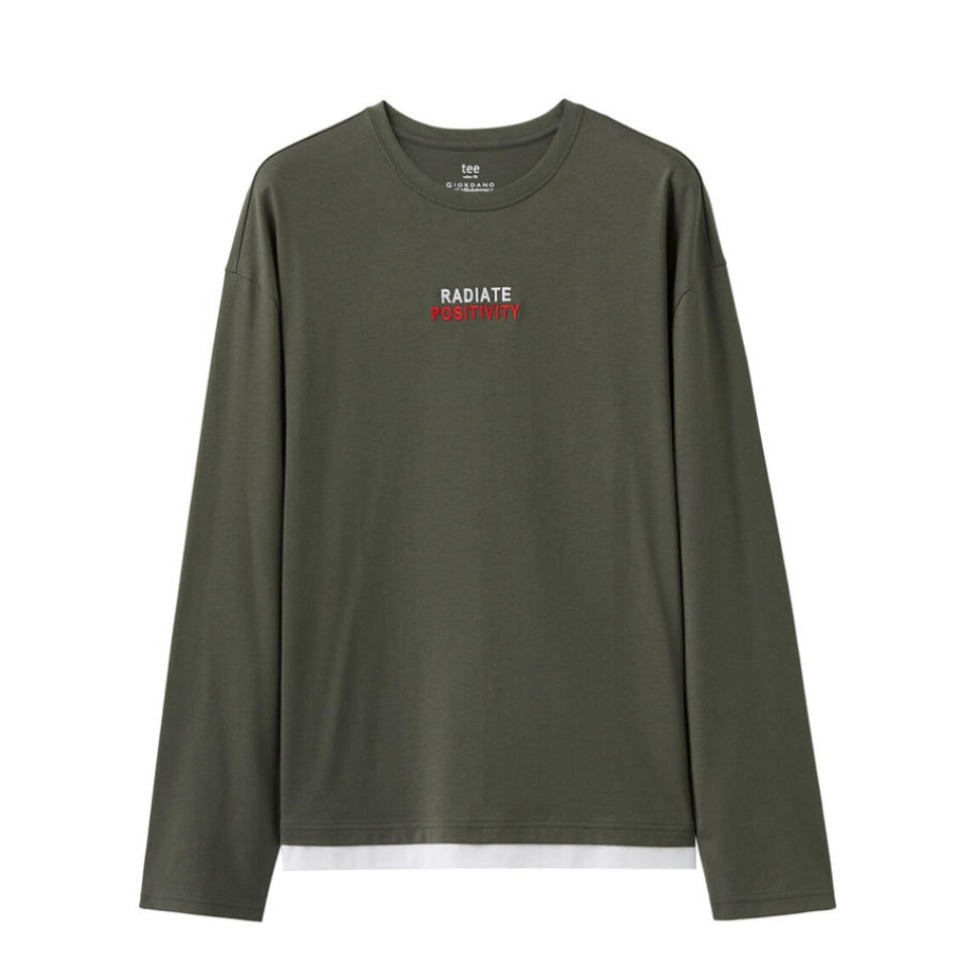 Giordano 时尚潮流长袖T恤 90020806