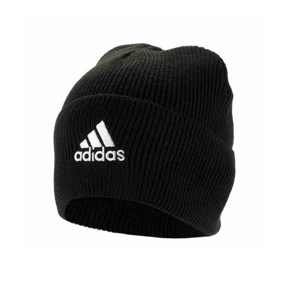 【王嘉尔同款】adidas/阿迪达斯 保暖休闲针织冷帽 黑色FS9022