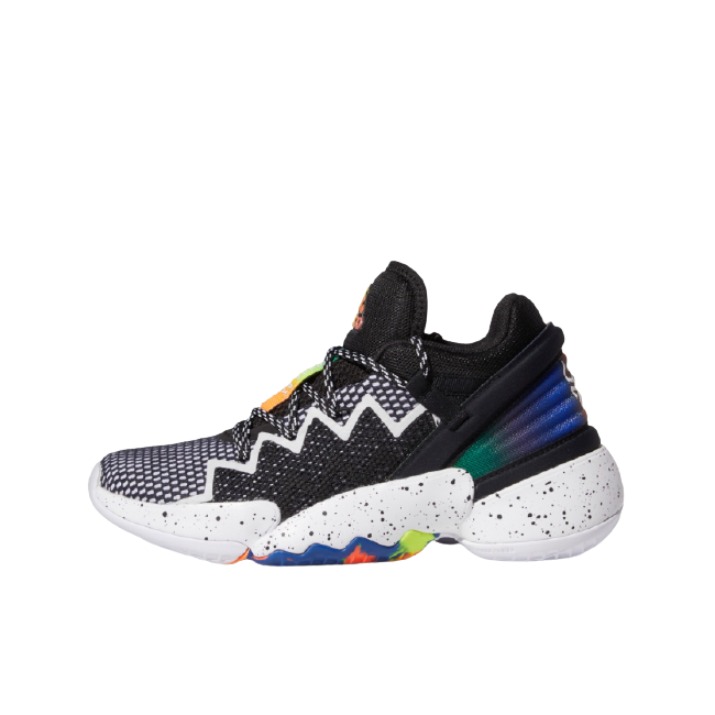 推荐商品：adidas D.O.N. Issue 2 米切尔2代 篮球鞋 减震透气防滑耐磨实战 大童/一号黑/白/红荧光