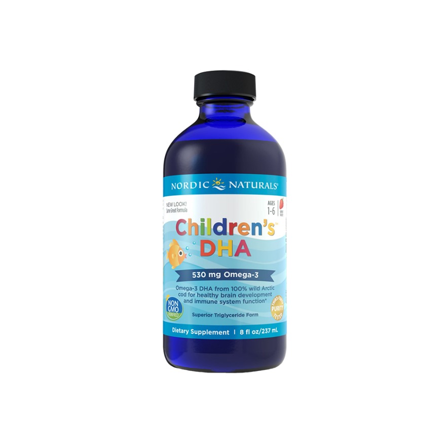 推荐商品：挪威小鱼/Nordic Naturals 婴幼儿进口鳕鱼肝油DHA辅食油含维生素草莓味营养野生深海