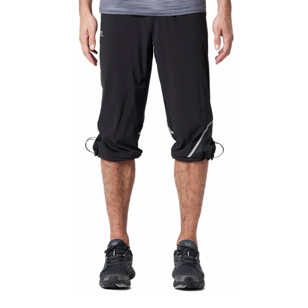 Decathlon 夏季薄款速干宽松大码休闲短裤跑步系带中腰七分裤运动短裤 男女同款 8488048