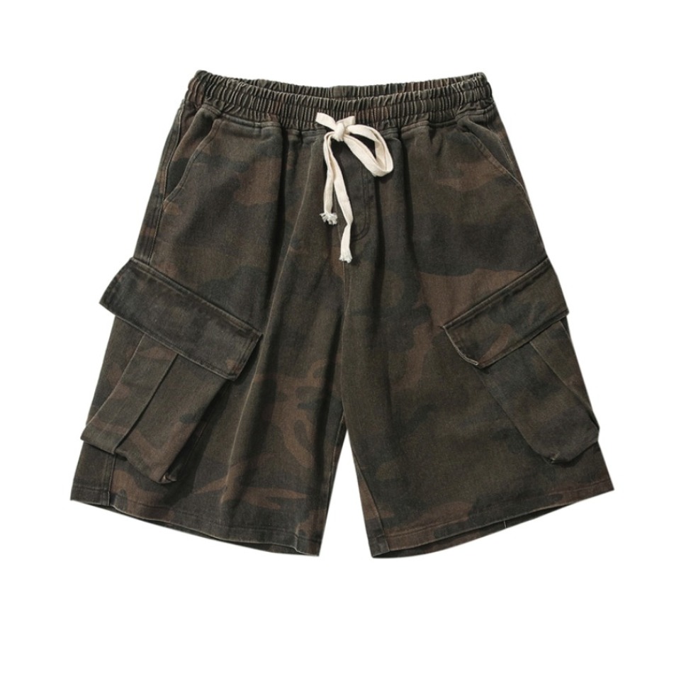 BLACKSOAG 街头嘻哈hiphop口袋迷彩宽松工装裤