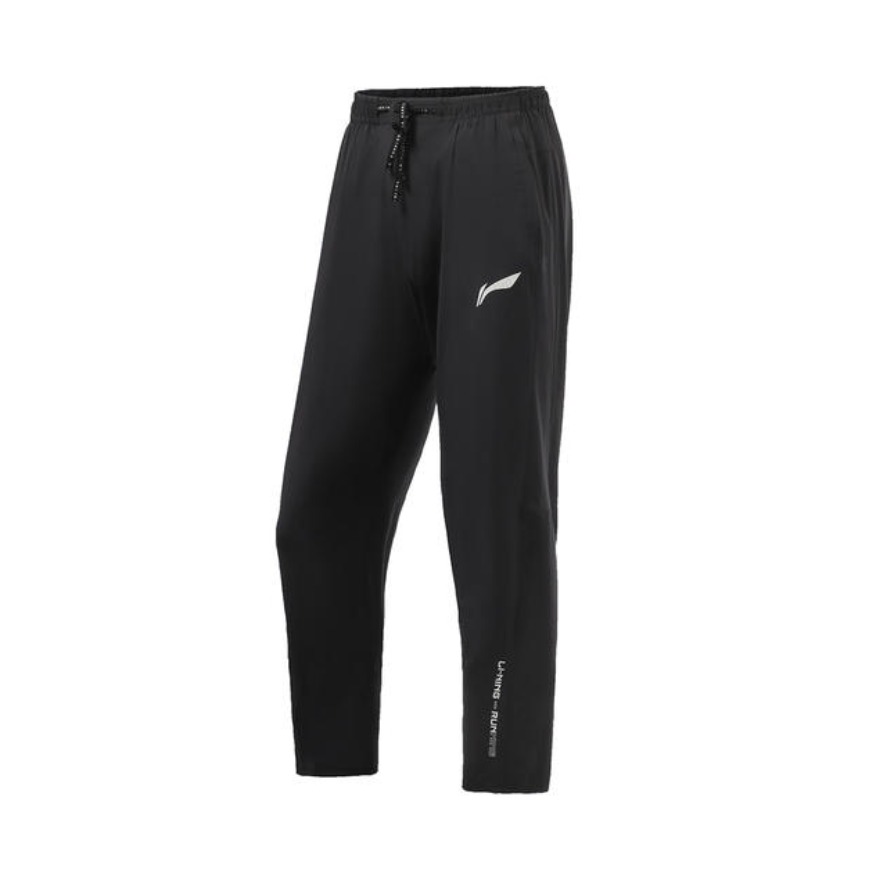 Li Ning 反光直筒梭织运动长裤 女装 AYKR342