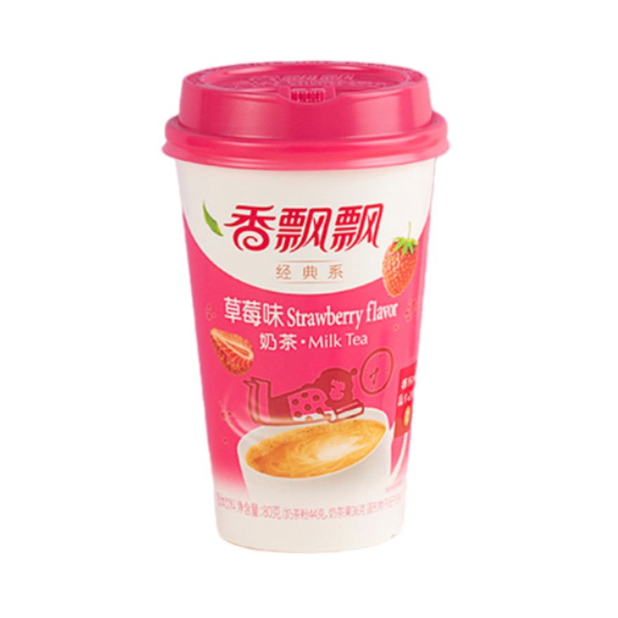 推荐商品：香飘飘 经典系列 奶茶 草莓味 80ml 杯装