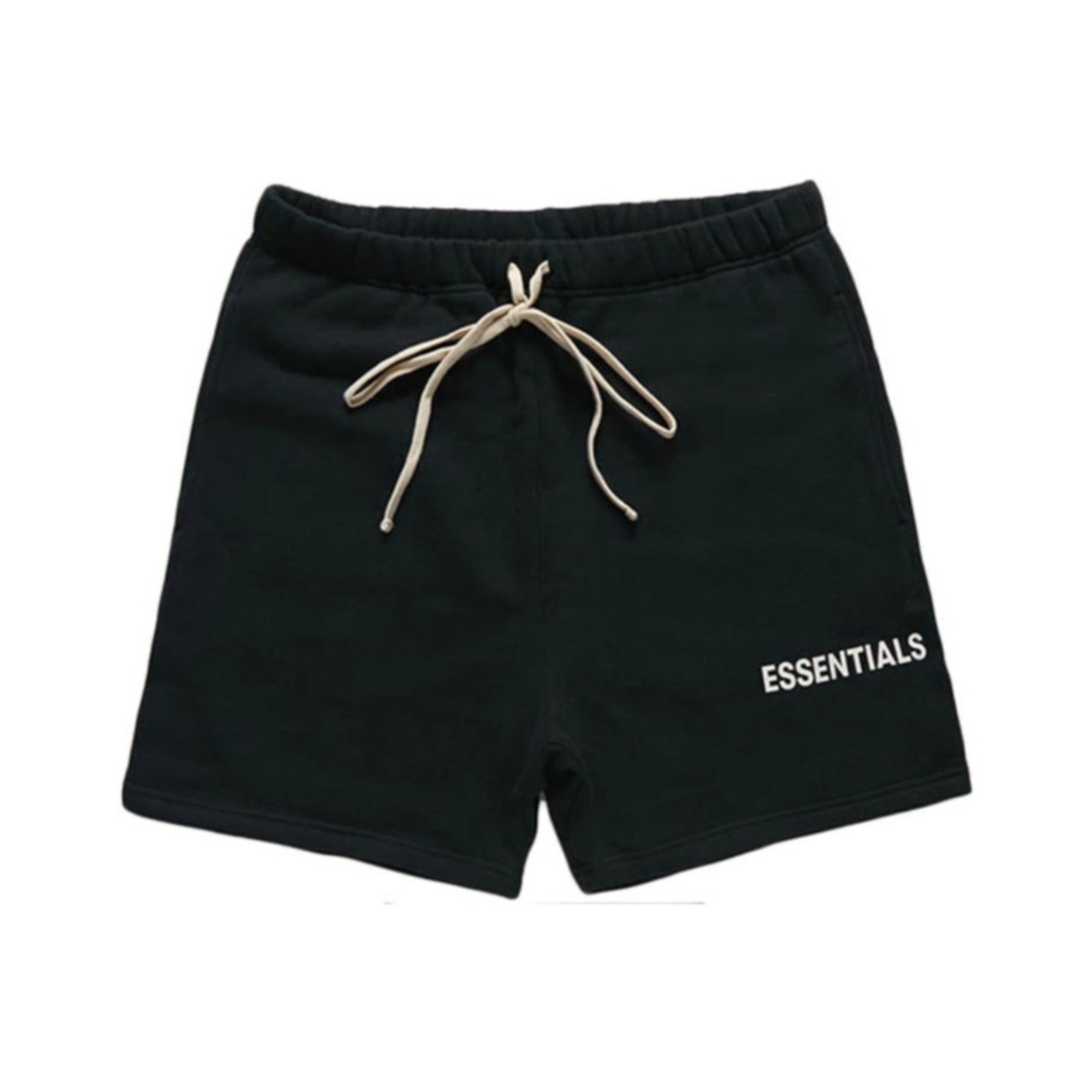 Fear of God 副线Essentials 抽绳运动短裤 男女同款 黑