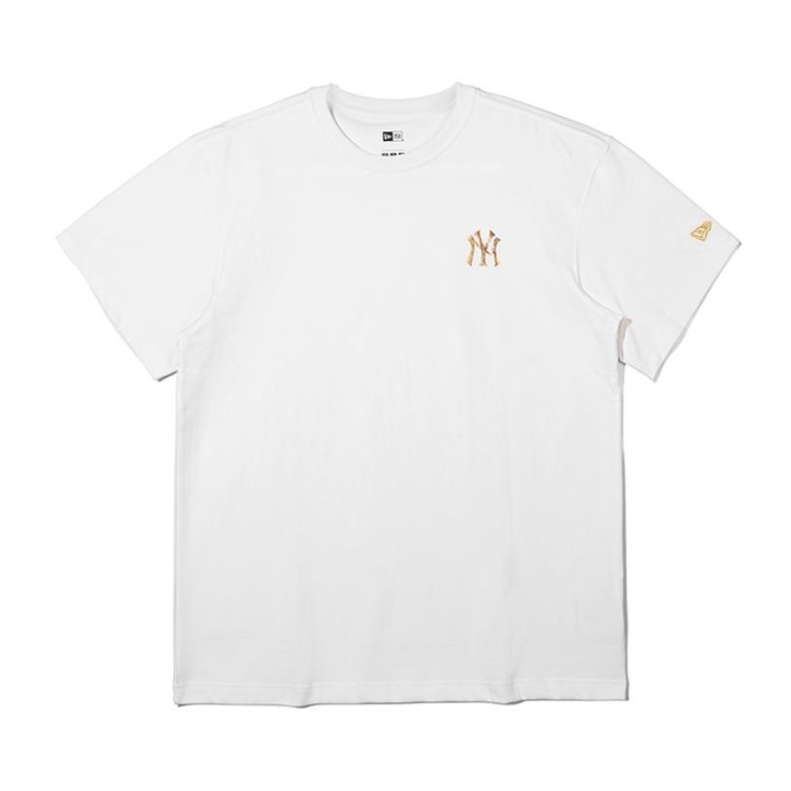 MLB 嘻哈情侣休闲韩版男女圆领T恤 12360541