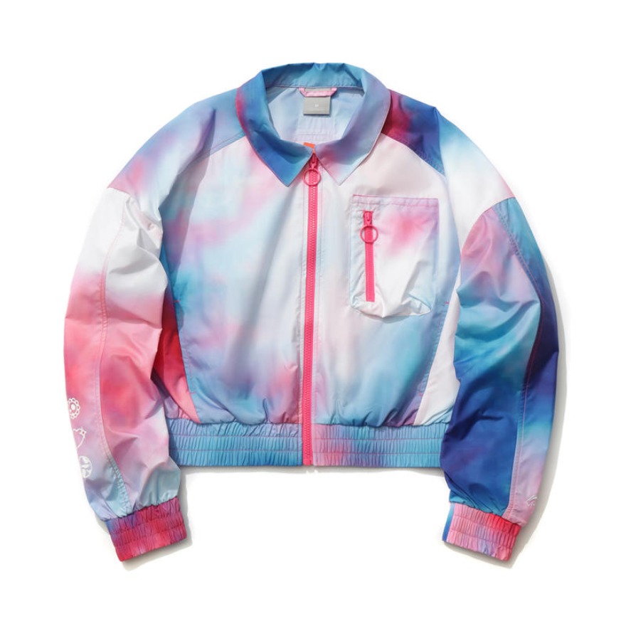 Li Ning 运动透气宽松休闲长袖立领外套夹克 女装 AJDR110