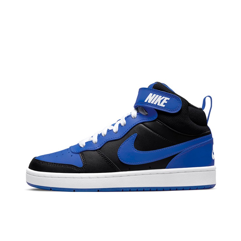 推荐商品：Nike Court Borough 2 板鞋 复古时尚支撑舒适百搭轻便防滑 蓝色/黑色