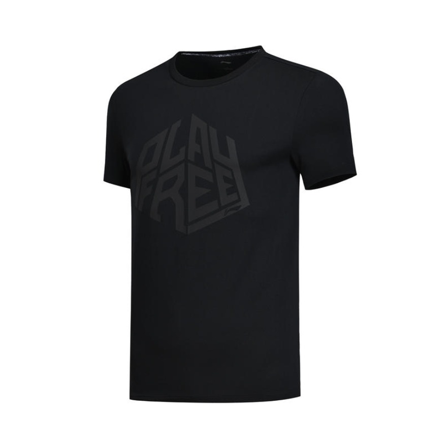 Li Ning 透气舒适篮球系列男子圆领短袖T恤 ATSN235