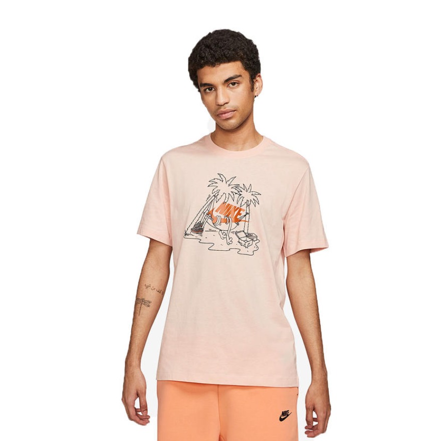 Nike 纯棉圆领印花运动短袖T恤 DD1258