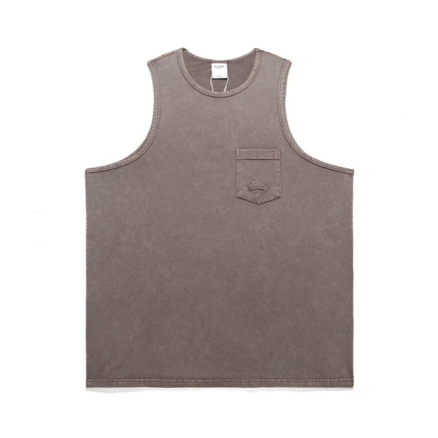【情侣款】NOTHOMME 套色口袋刺绣背心 男女同款 21J007