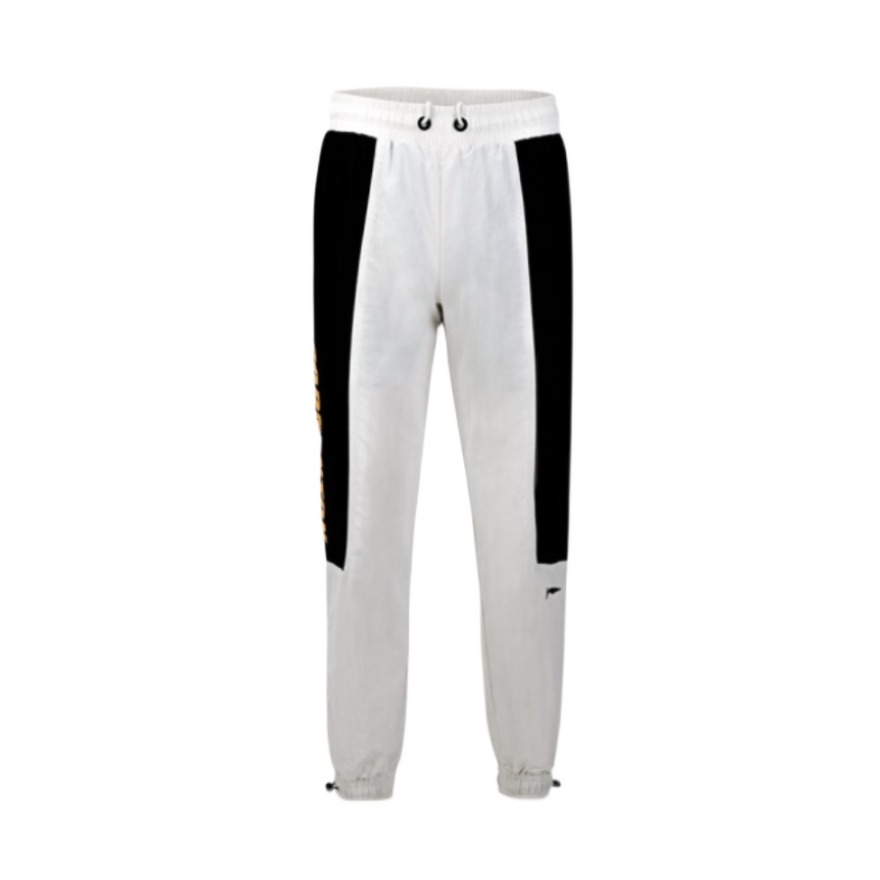 Li Ning 纯色印花系腰束脚休闲长裤 AYKQ427