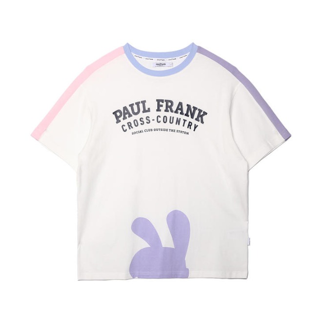 Paul Frank 女装 字母撞色短袖T恤 PFCTE212420W