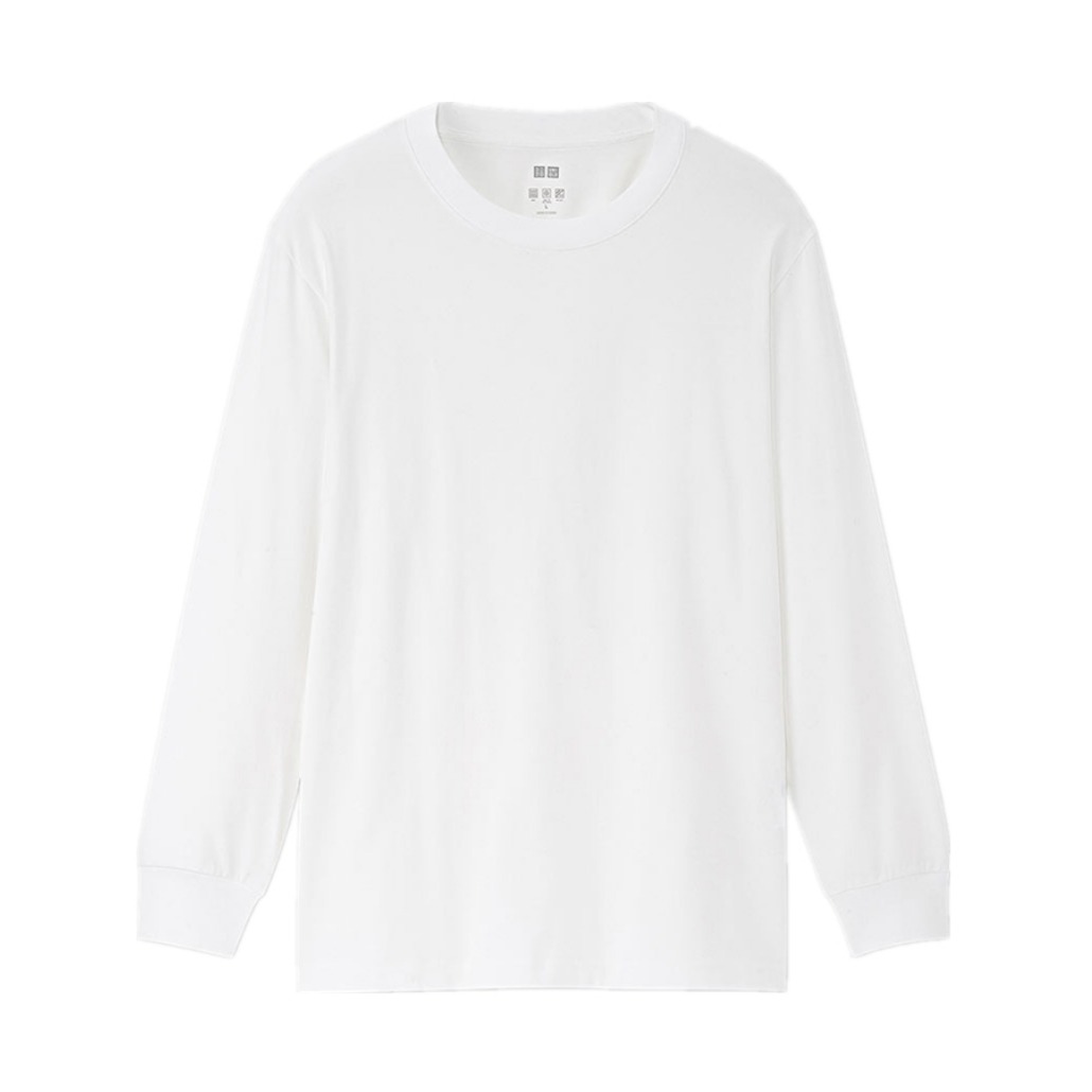 【万能百搭款】UNIQLO AIRism圆领长袖T恤 男女同款 433839