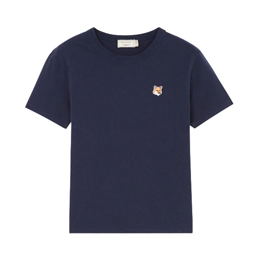 Maison Kitsune 棉质狐狸头刺绣狐狸刺绣圆领短袖套头T恤 AW00103KJ0005
