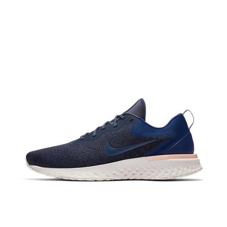 推荐商品：Nike Odyssey React 跑鞋 休闲耐磨缓震回弹轻便透气泡棉运动织物防滑 Thunder Blue 藏蓝