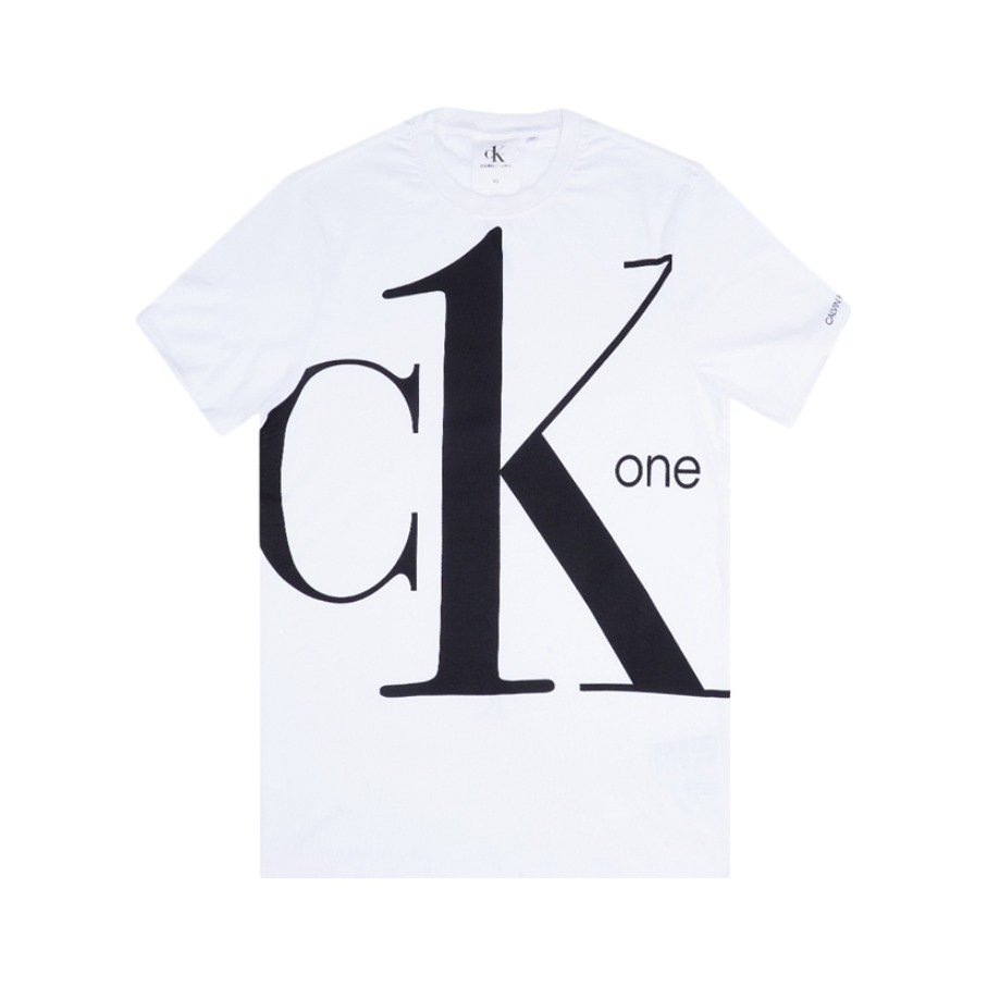 Calvin Klein CK ONE 大logo撞色印花纯棉休闲短袖T恤 21890782