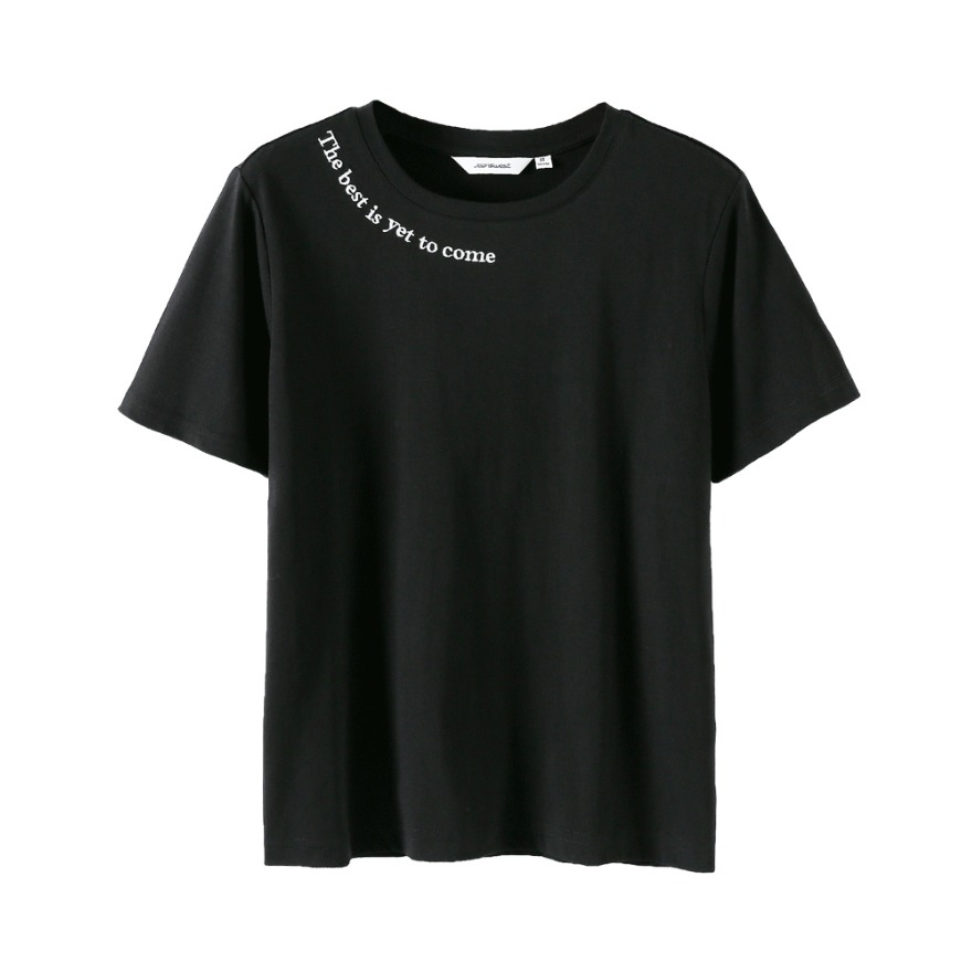 Jeanswest 时尚简约字母绣花短袖T恤 女装 JV02273077