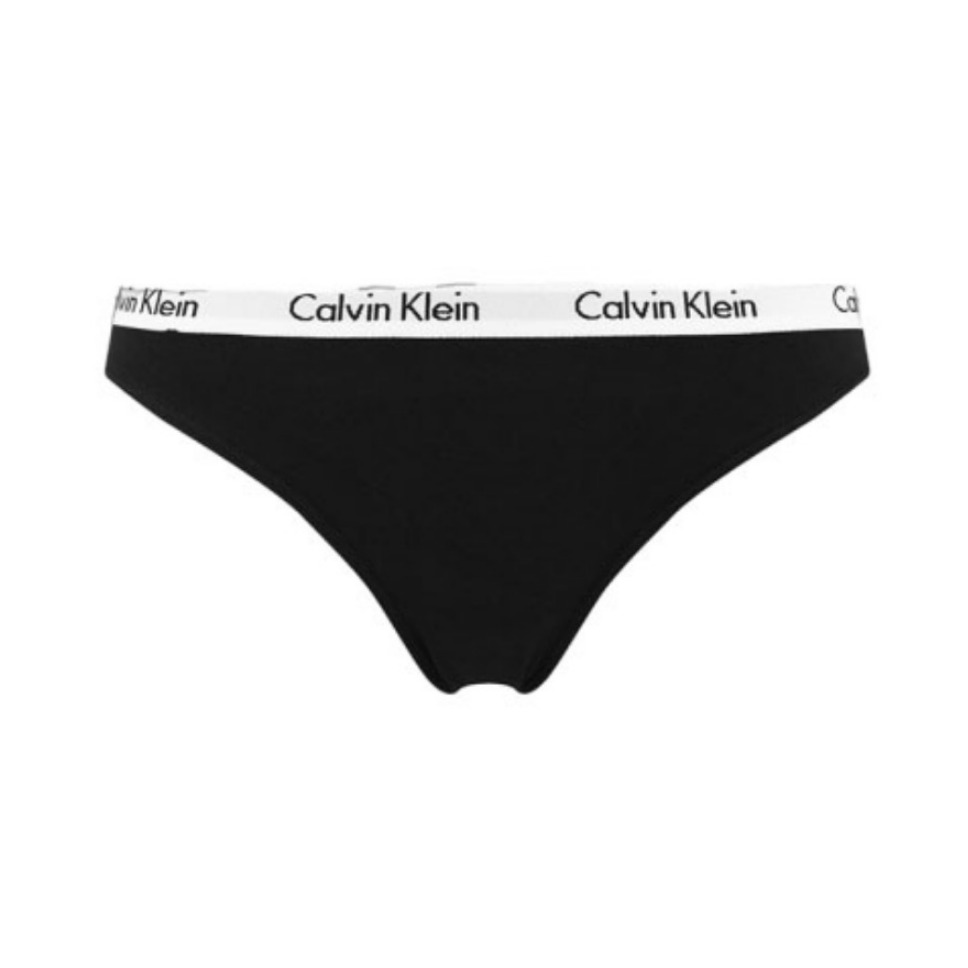 Calvin Klein 美拉德纯棉窄腰边微弹循环提花条纹纯色棉质低腰提臀透气女士三角内裤 D1618