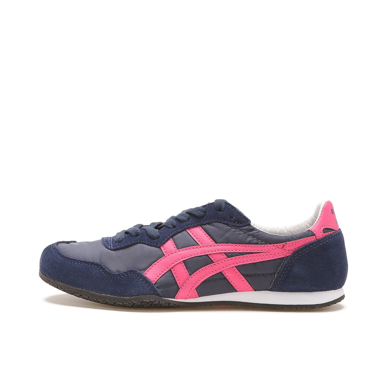 推荐商品：Onitsuka Tiger 鬼冢虎 Serrano 运动休闲鞋 舒适轻便防滑耐磨网布透气百搭复古减震包裹性低帮 藏青色