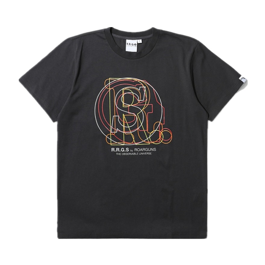 R.R.G.S 撞色logo印花短袖T恤 男女同款 00261XG